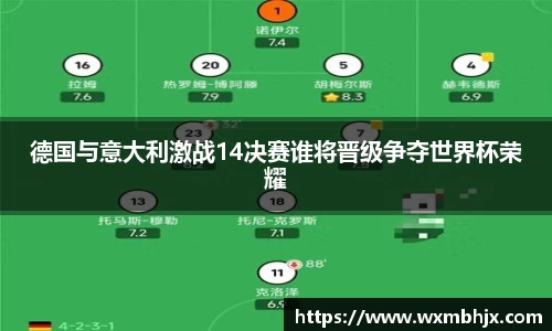 德国与意大利激战14决赛谁将晋级争夺世界杯荣耀